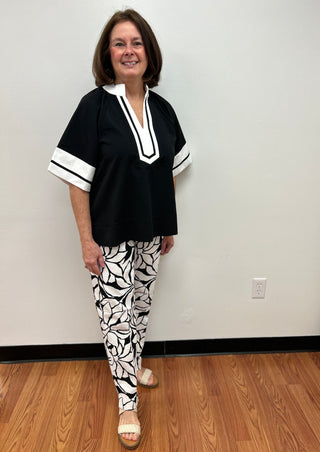 Classic Contrast Blouse by Jodifl - All About Me Boutique