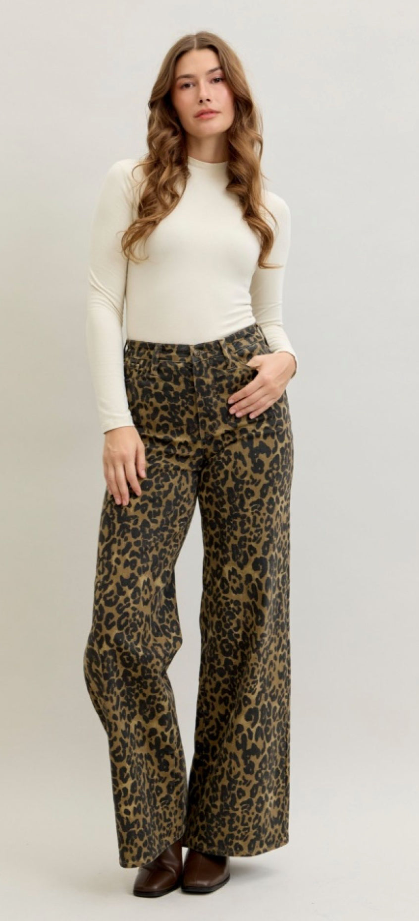 Long, Lean and Leopard Jeans