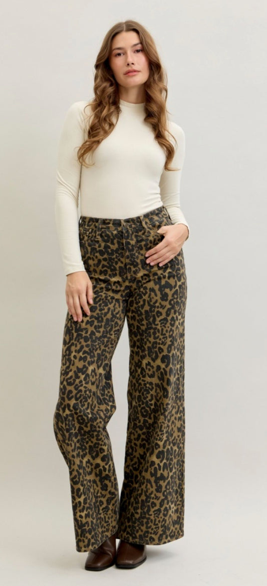 Long, Lean and Leopard Jeans