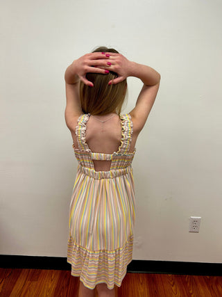 Girl Striped Wide Strap Susie Sundress by Vignette - All About Me Boutique