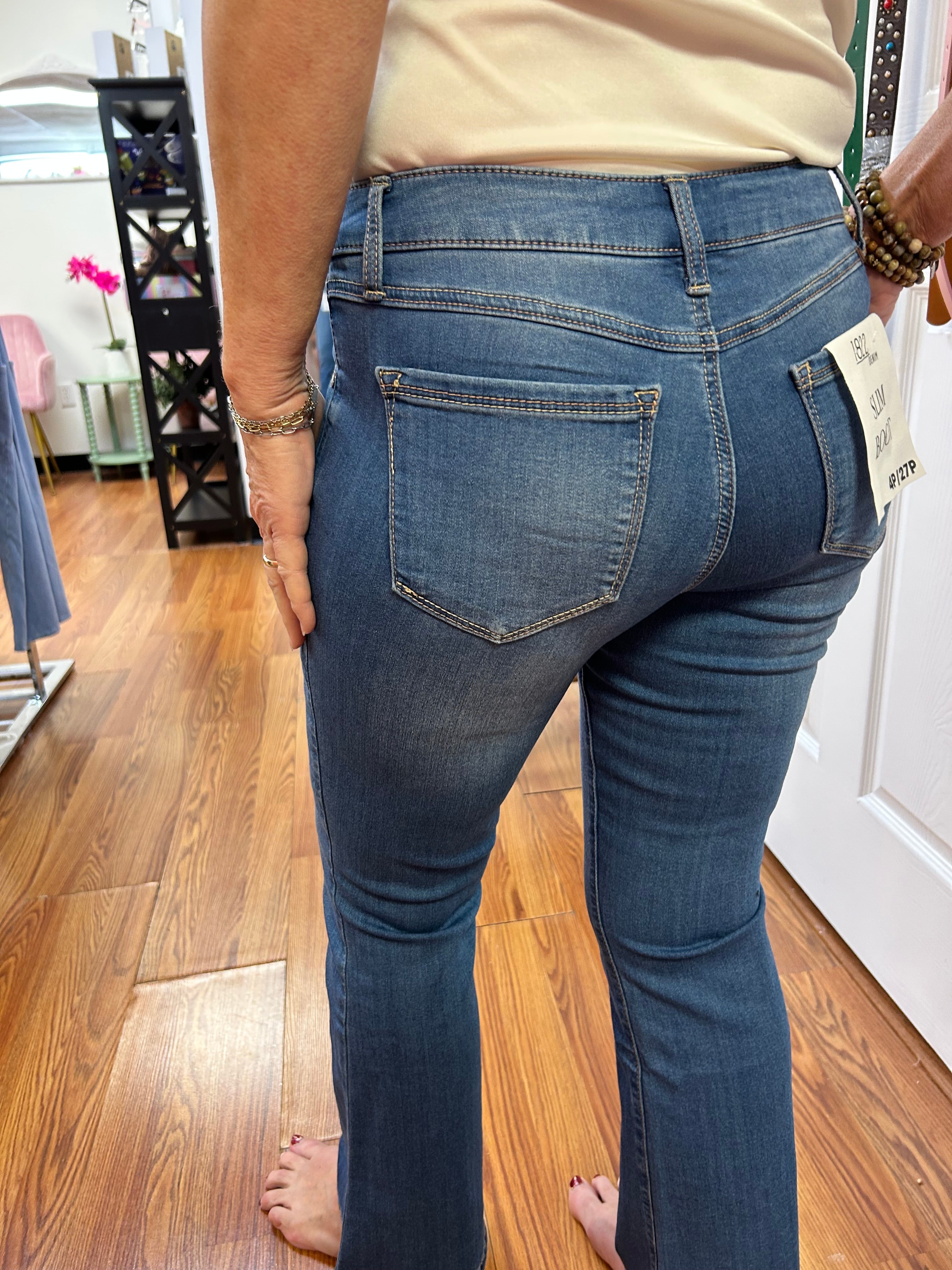 Petite Slim Bootcut Jeans by 1822 Denim