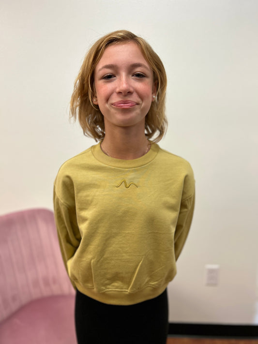 Mayoral Girls Mustard Oversized Pullover