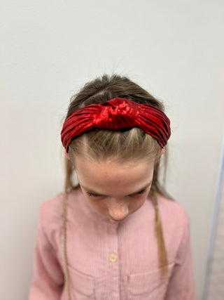JM - Red Satin Headband - All About Me Boutique