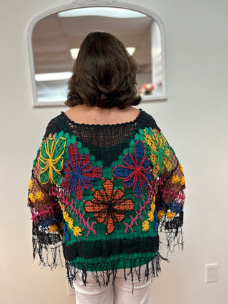 Rejane Fringed Crochet Top - All About Me Boutique
