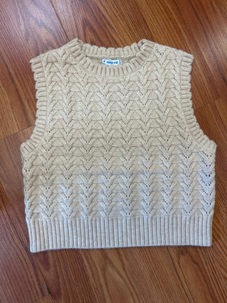 Mayoral Girls Tulip Knit Vest