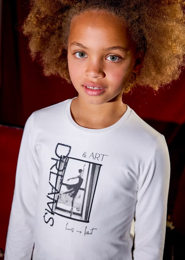 Mayoral Girls Ballerina T-shirt