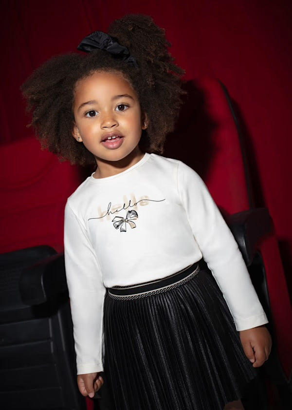 Mayoral Girls Hello Bow Tee