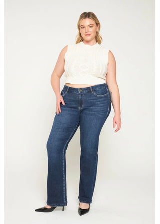 Mica Denim Plus Mid Rise Bootcut Jeans