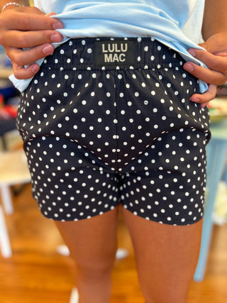 Lulu Mac Girls Blue Mini Polka Dot Short