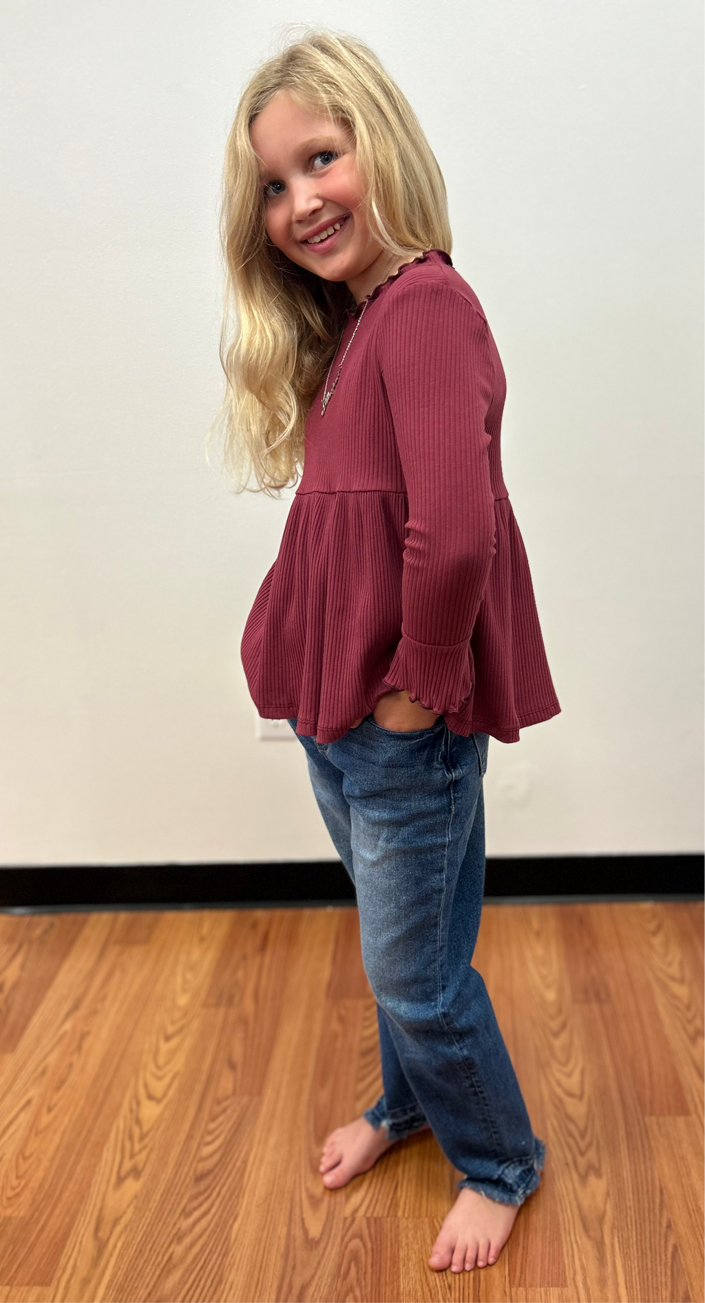 KanCan Girls Released Hem Relaxed Jeans