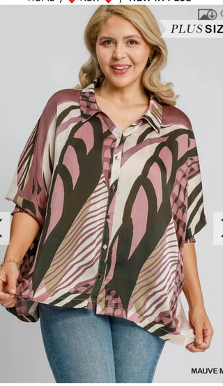 Melody Ladies Plus Size Blouse - Dolman Sleeve - All About Me Boutique