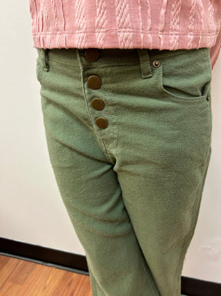 Vignette Girls Flannel Wide Leg Jeans - All About Me Boutique