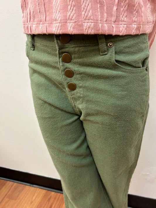 Vignette Girls Flannel Wide Leg Jeans