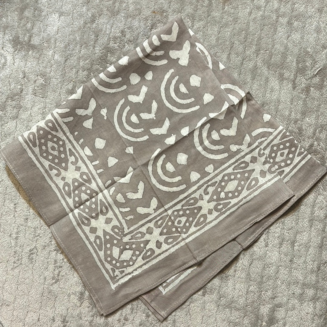 Anju Block Printed Bandana Scarves