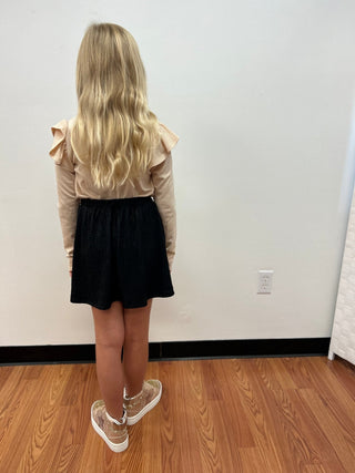 Mia - Rose Gold Hightop Glitter Detail Sneaker - All About Me Boutique