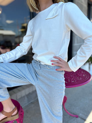 Mayoral Girls Silver Blue Palazzo Pants - All About Me Boutique