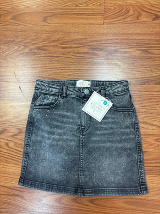 Creamie Girls Blinged Black Denim Skirt - All About Me Boutique