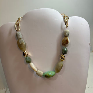 JM Neutral Stones Necklace - All About Me Boutique