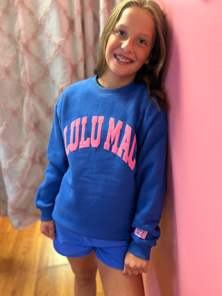 LuLu Mac Royal/Pink Puff Sweatshirt