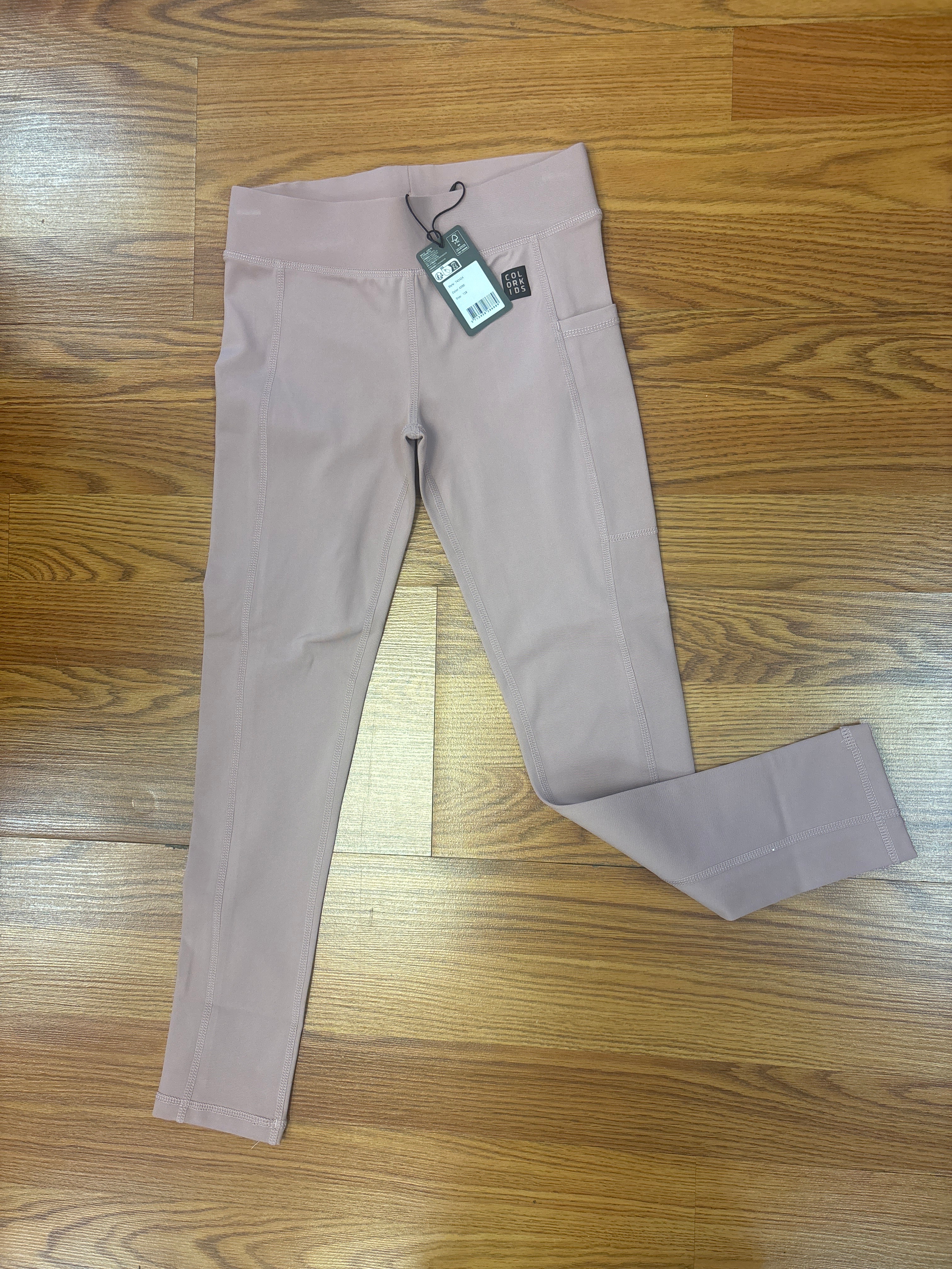 CK Girls Mauve Straight Leg Sports Leggings