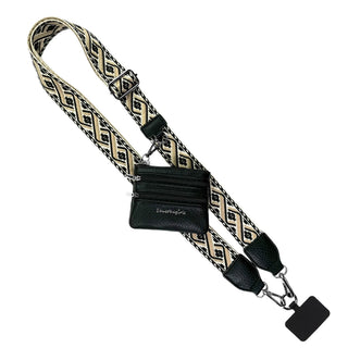 Save The Girls XOXO Clip & Go Crossbody Phone Strap with Zippered Wallet Pouch