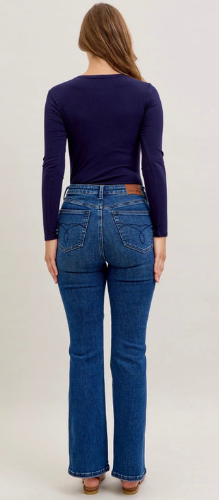 Judy Blue Short Bootcut Jeans - All About Me Boutique