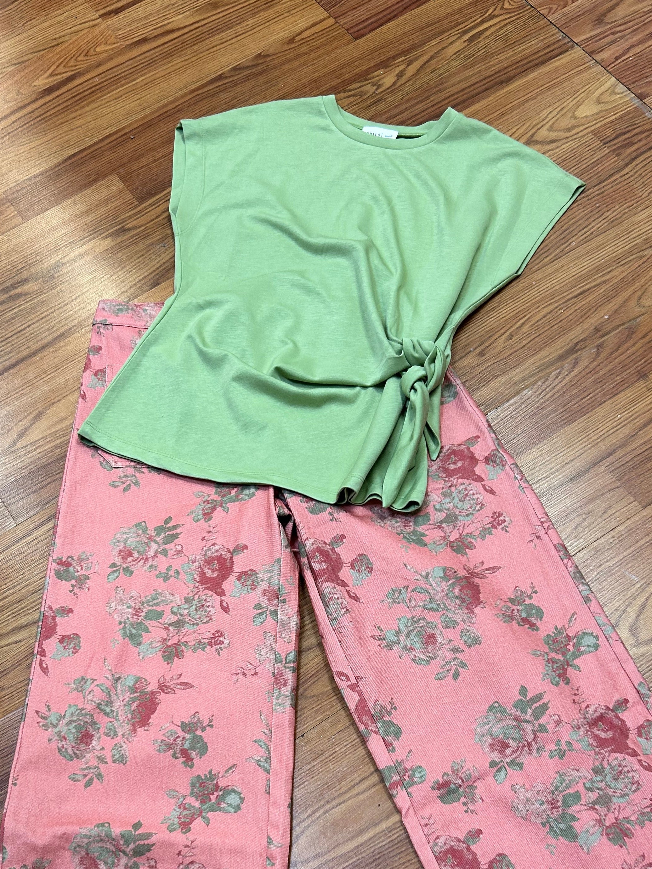 Side Tie Blouse by Entro