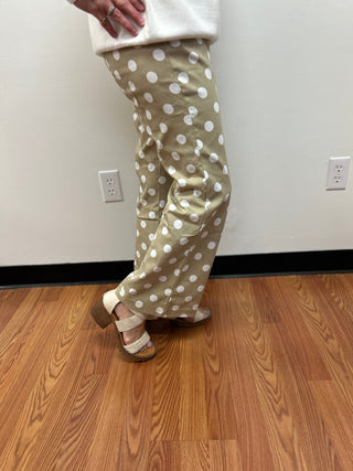 Crop Dot Pants by Glam - All About Me Boutique