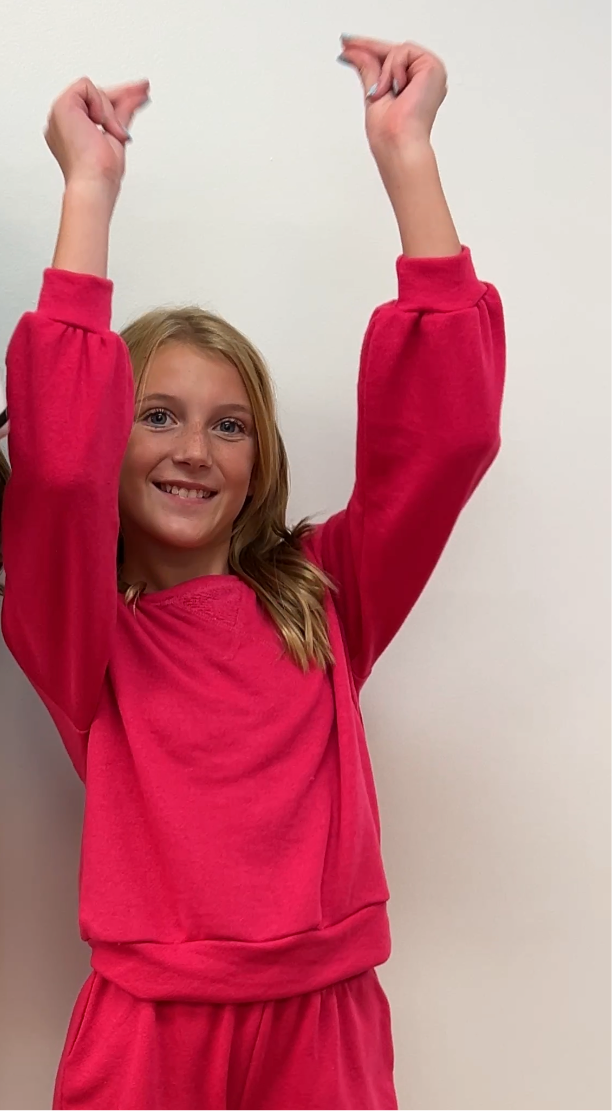 GG Hot Pink Oversized French Terry Sweatshirt