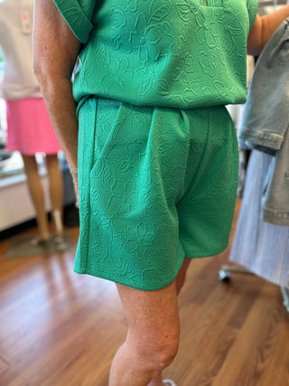 Emerald Pop Shorts Set - All About Me Boutique