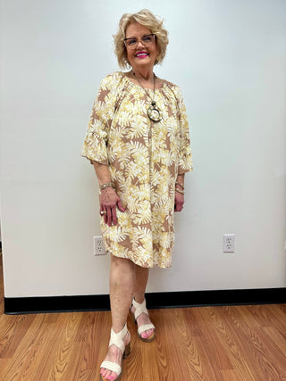 Golden Hour Plus Dress by Ruby Red - All About Me Boutique