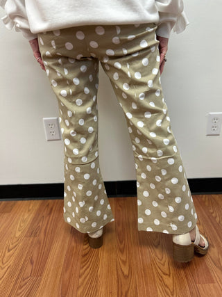 Crop Dot Pants by Glam - All About Me Boutique