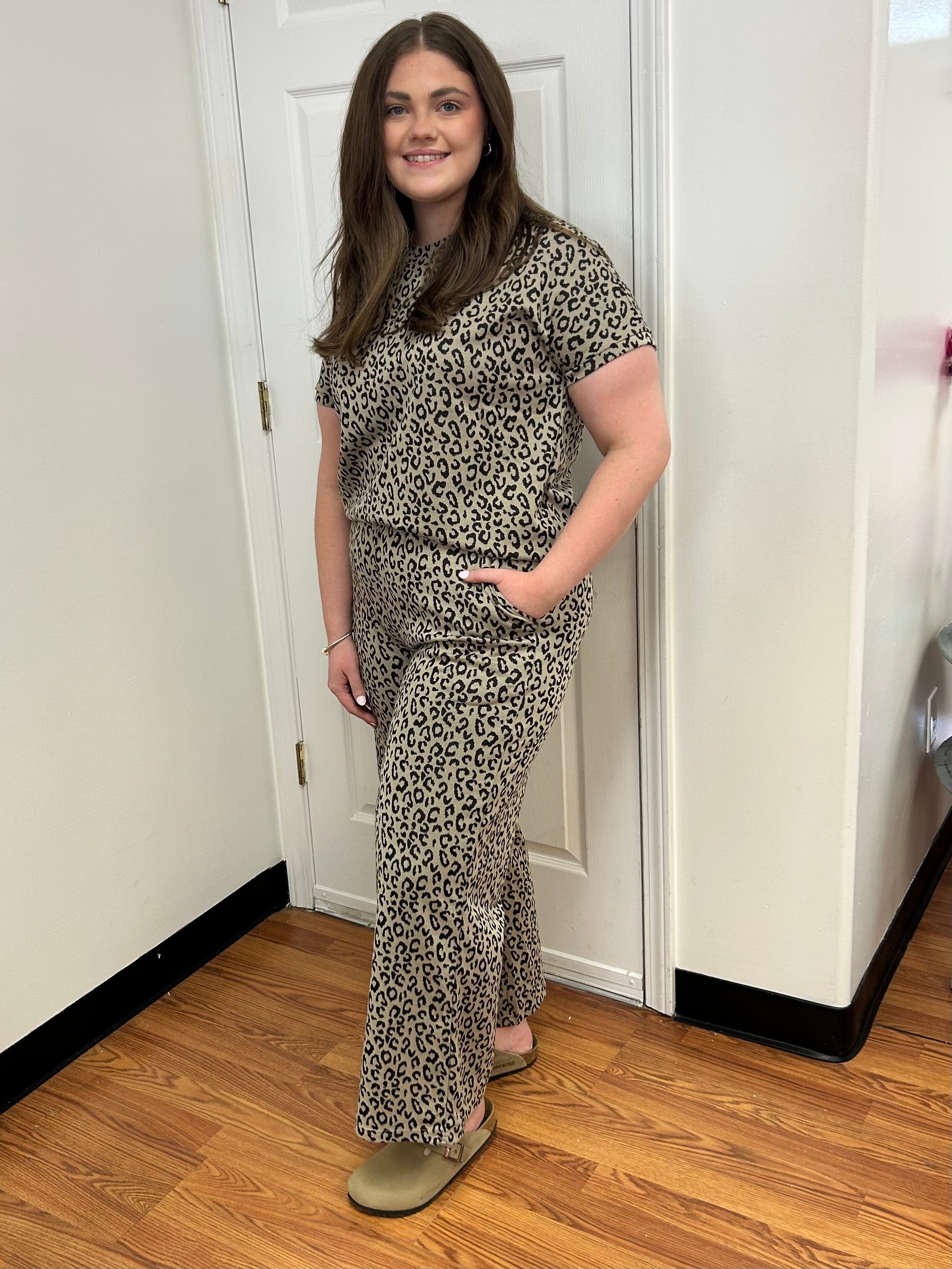 Leopard Two Piece Set by Pixie+Ivy