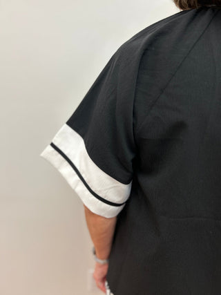 Classic Contrast Blouse by Jodifl - All About Me Boutique