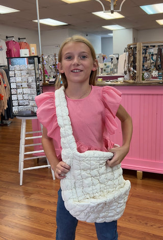 Quilted Puffer Tote Bag - All About Me Boutique