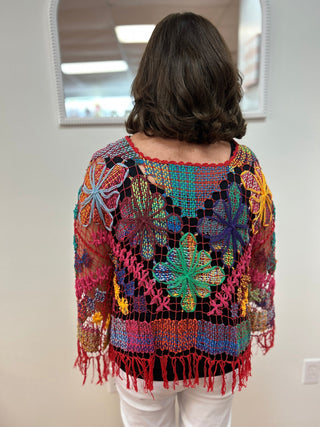 Rejane Fringed Crochet Top - All About Me Boutique