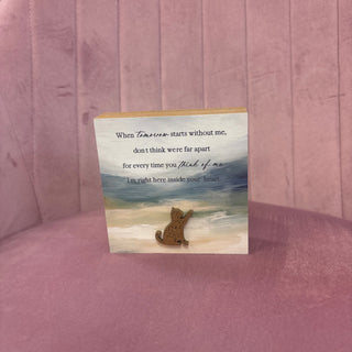 Pet Sympathy Art Block - Watercolor Memorial Gift by Ganz - All About Me Boutique
