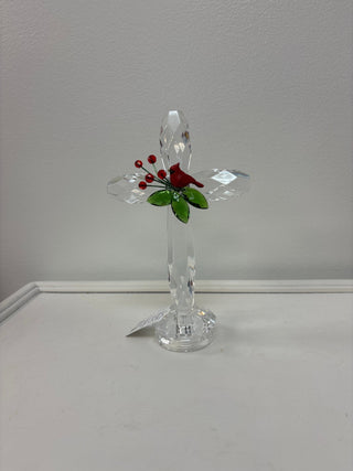 Ganz 7.5” Acrylic Cardinal Standing Cross - All About Me Boutique