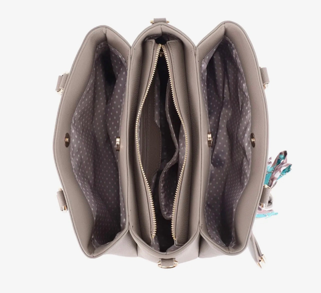 Jia Three Compartment Satchel