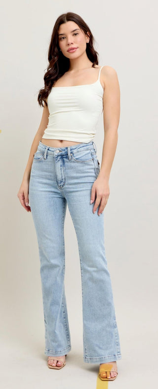 Judy Blue Vintage Wash Bootcut Jeans - Tummy Control - All About Me Boutique