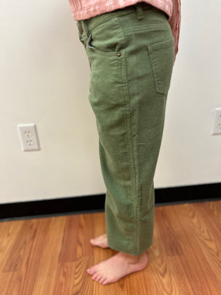 Vignette Girls Flannel Wide Leg Jeans - All About Me Boutique