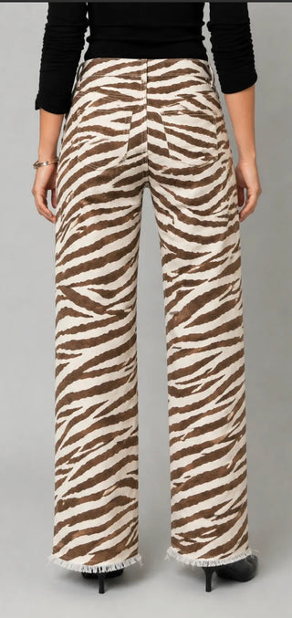 Heart of Pine Baby Zebra Print Denim