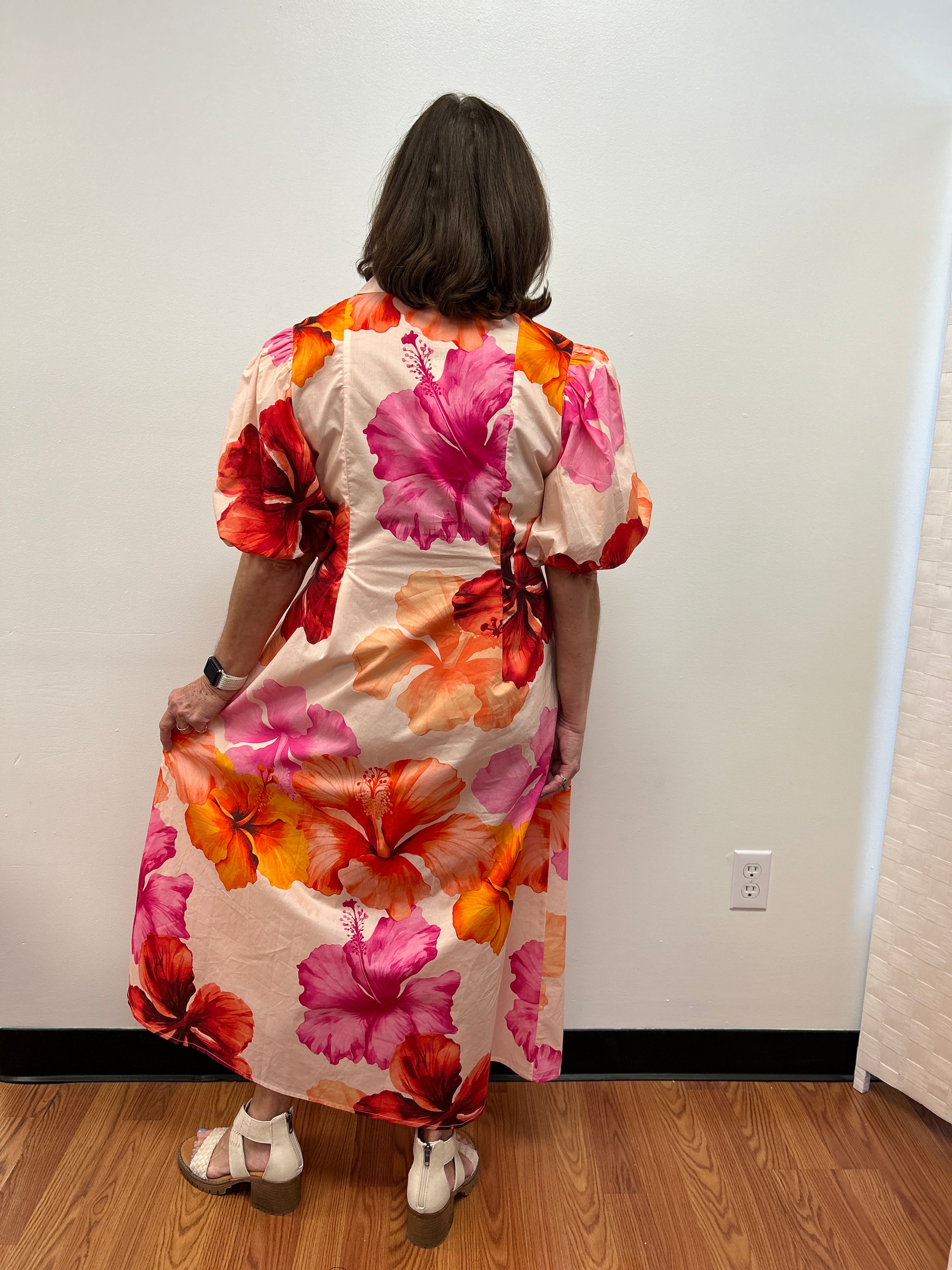 Floral Midi Dress by Glam