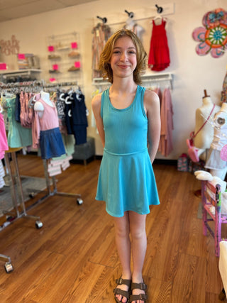 Girls Racerback Tank Dress - All About Me Boutique