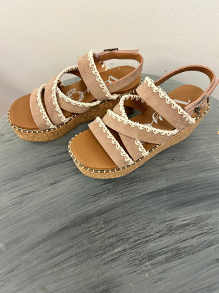 Very G Bethany Cork Wedge Sandal - All About Me Boutique