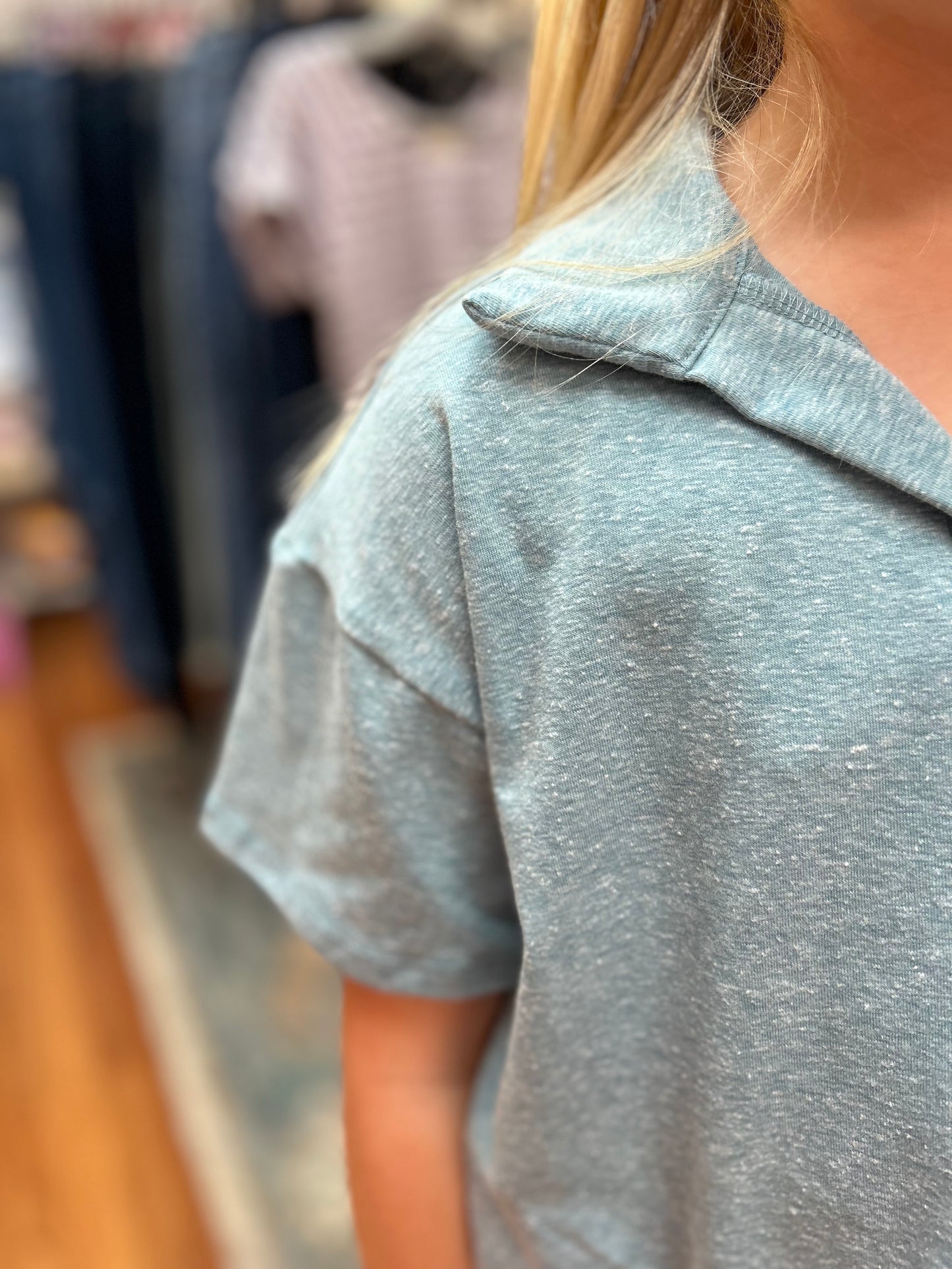 GG - Girls Slub Knit Collared Top