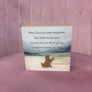 Pet Sympathy Art Block - Watercolor Memorial Gift by Ganz - All About Me Boutique