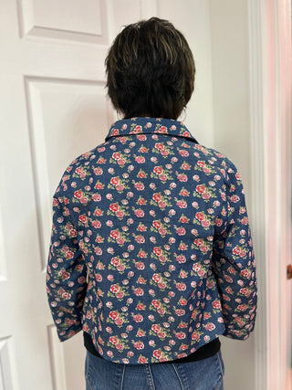 Floral Crop Jacket - All About Me Boutique