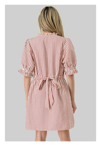 Quinn Stripe Seersucker Game Day Dress