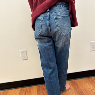 KanCan Girls Released Hem Relaxed Jeans - All About Me Boutique